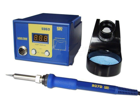 Detachable 2Ω 60W Digital Soldering Station 2mV Tin to Ground Potential